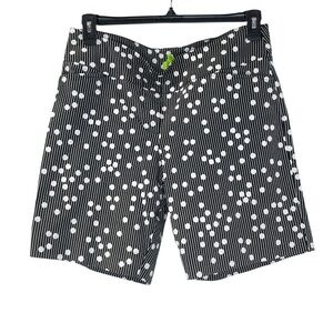 Swing Control Golf Size 16 
Bermuda Shorts Black and White Polka Dot Shorts